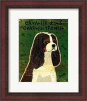 Framed Cavalier King Charles (tri-color)