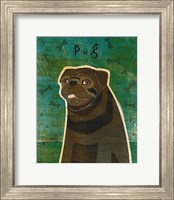 Framed Pug (black)