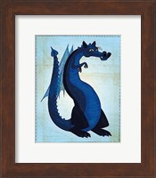 Framed Blue Dragon