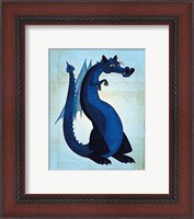 Framed Blue Dragon