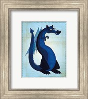 Framed Blue Dragon