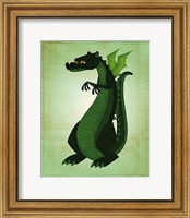 Framed Green Dragon