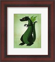 Framed Green Dragon