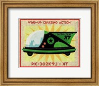 Framed Patrol Craft XT Box Art Tin Toy