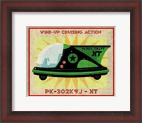 Framed Patrol Craft XT Box Art Tin Toy
