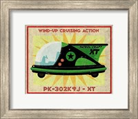 Framed Patrol Craft XT Box Art Tin Toy