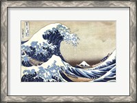 Framed Great Wave at Kanagawa