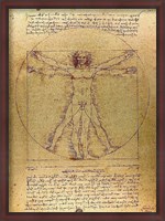 Framed Vitruvian Man