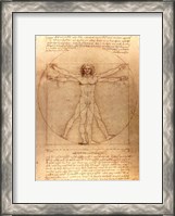 Framed Vitruvian Man