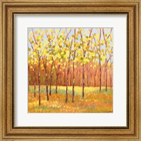 Framed Yellow and Green Trees (center)