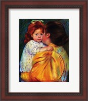 Framed Maternal Kiss 1896