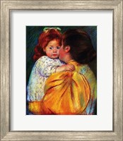 Framed Maternal Kiss 1896