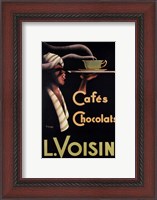 Framed L. Voisin Cafes & Chocolats, 1935