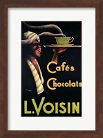 Framed L. Voisin Cafes & Chocolats, 1935