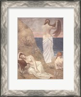 Framed Young Women at the Sea Shore (petite version)