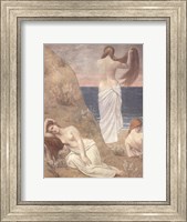 Framed Young Women at the Sea Shore (petite version)