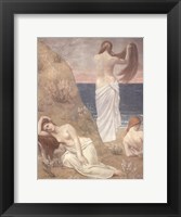 Framed Young Women at the Sea Shore (petite version)