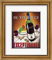 Framed Du Vin Rouge Exceptionnel