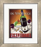 Framed Du Vin Rouge Exceptionnel