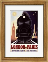 Framed London-Paris Overnight Express