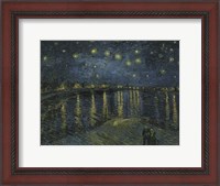 Framed Starry Night Over the Rhone