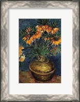Framed Crown Imperial Fritillaries in a Copper Vase, 1886