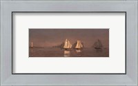 Framed Gloucester, Mackerel Fleet at Dawn, 1884