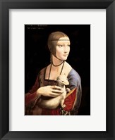 Framed Lady with the Ermine