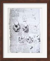 Framed Five Views of a Fetus in the Womb