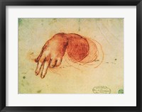 Framed Study of a hand