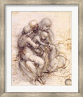 Framed Virgin and Child with St. Anne