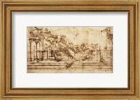 Framed Perspective Study for the Background of The Adoration of the Magi