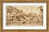 Framed Perspective Study for the Background of The Adoration of the Magi