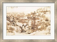 Framed Arno Landscape, 5th August, 1473