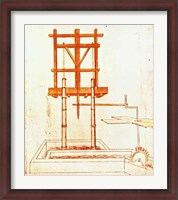 Framed Hydraulic Water Pump for a Fountain