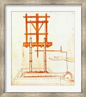 Framed Hydraulic Water Pump for a Fountain