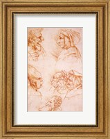 Framed Seven Studies of Grotesque Faces