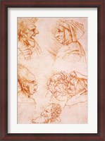 Framed Seven Studies of Grotesque Faces