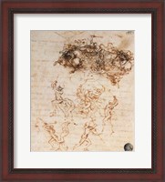 Framed Study of Horsemen in Combat and Foot Soldiers, 1503
