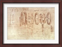 Framed Studies of Toothed Gears and for a Hygrometer