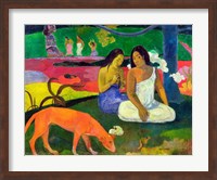 Framed Arearea (The Red Dog), 1892