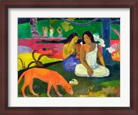 Framed Arearea (The Red Dog), 1892