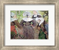 Framed Four Breton Women, 1886