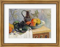 Framed Teiera, Brocca e Frutta, 1899