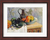 Framed Teiera, Brocca e Frutta, 1899
