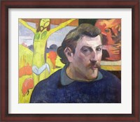 Framed Self Portrait with the Yellow Christ, 1890