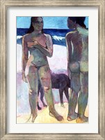 Framed Two Tahitian Women on the Beach, 1891