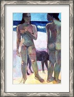 Framed Two Tahitian Women on the Beach, 1891