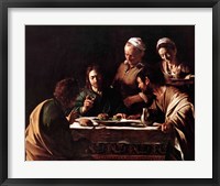 Framed Supper at Emmaus, 1606