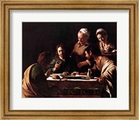 Framed Supper at Emmaus, 1606